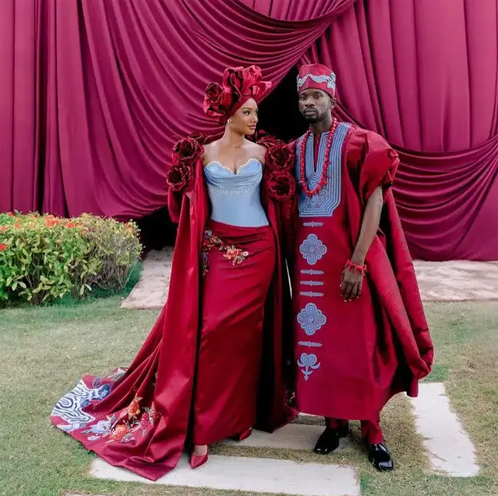 Temi Otedola and Mr Eazi Wedding pic3